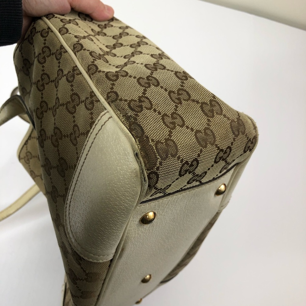 Gucci Beige and Brown GG Pattern Tote - Picture 10 of 15